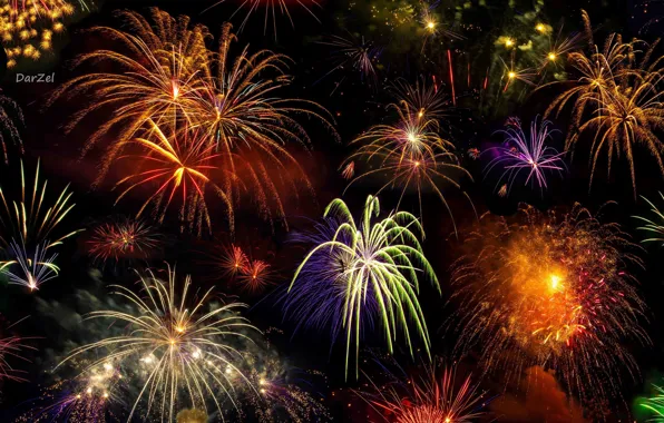 Picture holiday, salute, fireworks