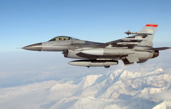 Picture snow, mountains, the plane