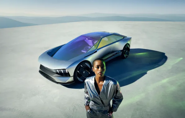 Picture Concept, Girl, Look, Peugeot, Black woman, Electric, The concept, Peugeot Inception