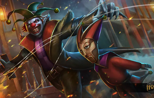 Picture clown, hon, Heroes of Newerth, Puppet Master, Freakshow, evil clown