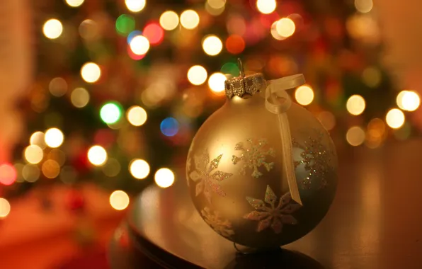 Holiday, new year, ball, the scenery, happy new year, christmas decoration, Christmas Wallpaper, christmas color