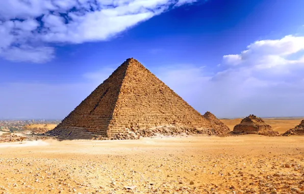 Landscape, Wallpaper, pyramid, Egypt, architecture, widescreen, Egypt, the world