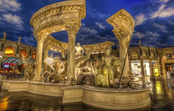 The sky, the evening, monument, Girl with a Dolphin Skylight