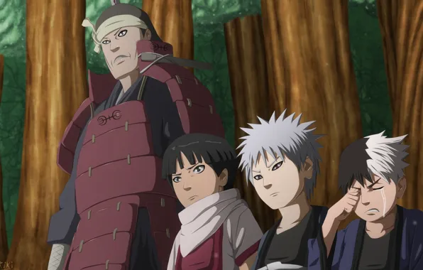 Naruto, boys, the second Hokage, manga 622