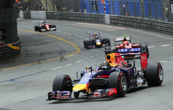 Racer, Monaco, Formula 1, Red Bull, Vettel, Girls, Monte-Carlo, Champion