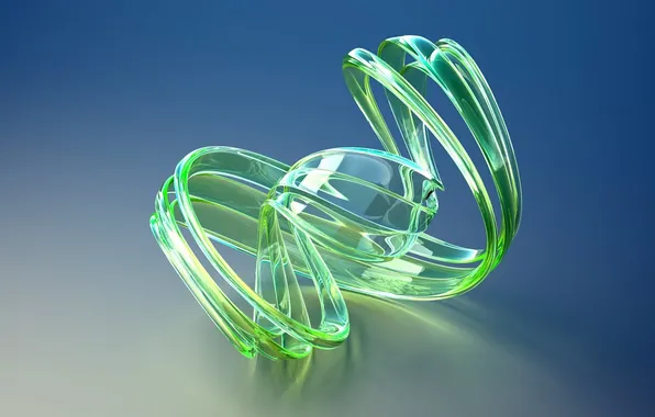 Blue, abstraction, green, blue