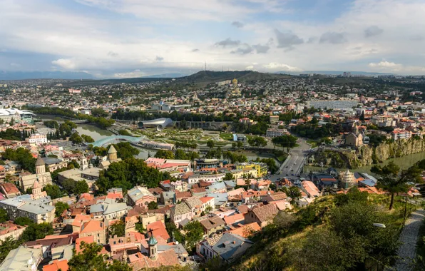 Picture Home, Panorama, Roof, Georgia, Georgia, Panorama, Tbilisi, Tbilisi