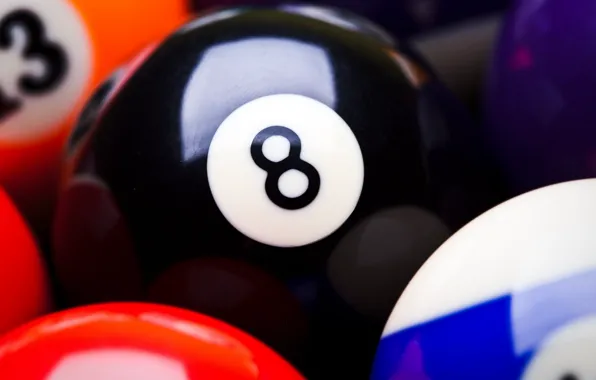 Sport, black, balls, eight, colour, snooker, Billiards, colour balls