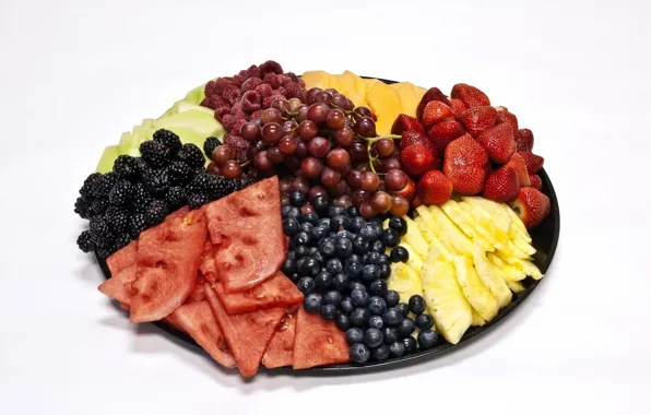 Berries, dish, cuts