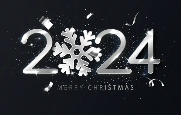 Background, New Year, Christmas, figures, silver, new year, happy, Christmas