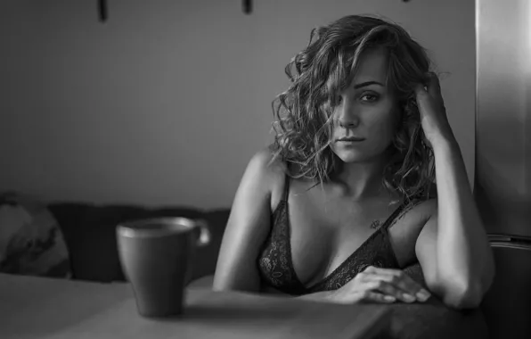 Chest, look, face, background, model, portrait, tattoo, Alice