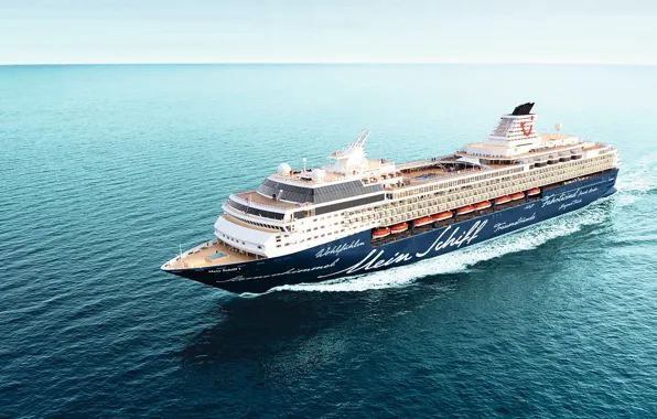 Sea, Liner, The ship, The view from the top, Passenger, On the go, Passenger liner, …