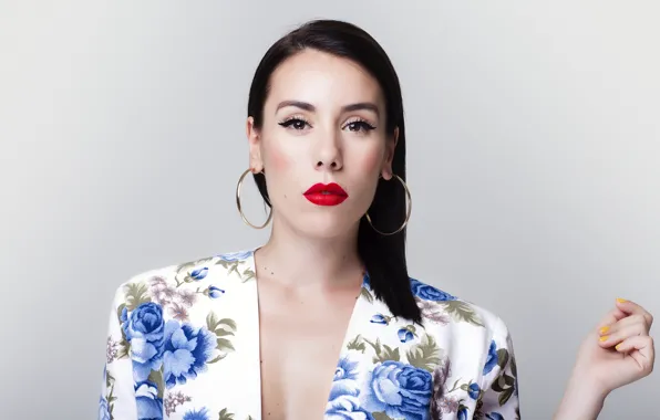 Look, girl, style, background, makeup