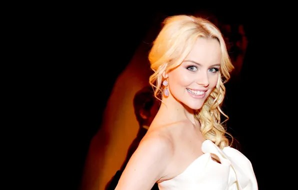 Smile, actress, blonde, Helena Mattsson