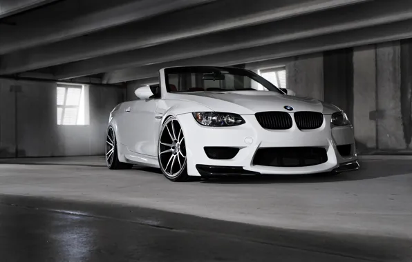 Picture white, tuning, BMW, BMW, white, tuning, E93