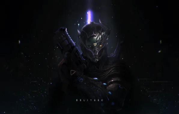 Gun, Helmet, Soldiers, Art, Fiction, Solitude, Concept Art, Characters
