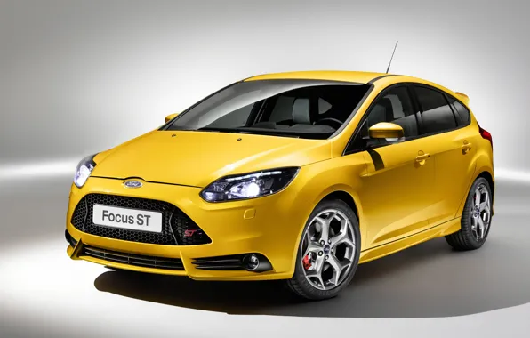 Orange, Ford, Focus ST