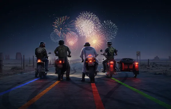 Harley Davidson, bike, WoT, fireworks, 2022 Models
