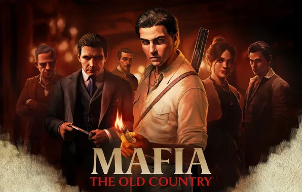 Fire, trunks, art, screenshot, don, Mafia: The Old Country