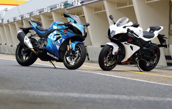 Picture Suzuki, Blue, Black, White, GSX-R1000