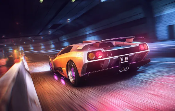 Auto, Lamborghini, Machine, Style, 80s, Style, Supercar, Neon