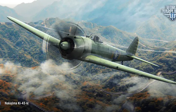 Picture World of Warplanes, WoWp, Wargaming, Chinese fighter, Nakajima Ki-43-Ic