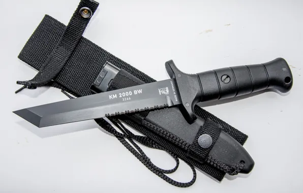 Sheath, combat knife, KM2000, Combat knife, German combat knife of the Bundeswehr