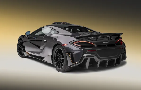 McLaren, supercar, rear view, 2018, MSO, 600LT, Stealth Grey
