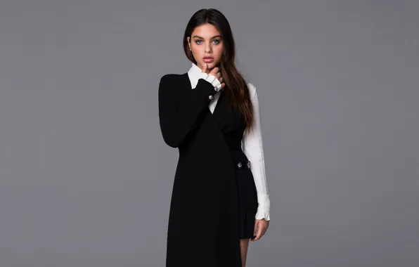 Photo, background, makeup, figure, dress, brunette, hairstyle, beauty