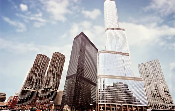 Chicago, Skyscrapers, Building, America, Il, Chicago, America