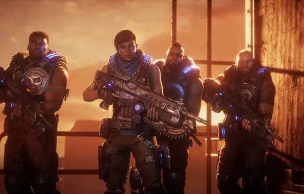Picture Microsoft, Weapons, Characters, Gears 5