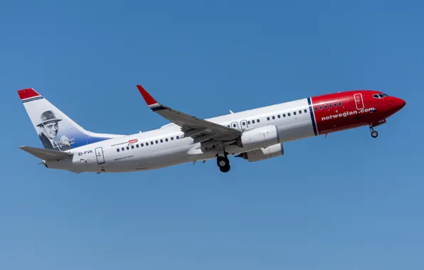 Picture Boeing, liner, Norwegian Air International, 737-800W