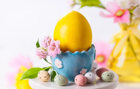 Flower, holiday, eggs, spring, Easter, Easter, egg