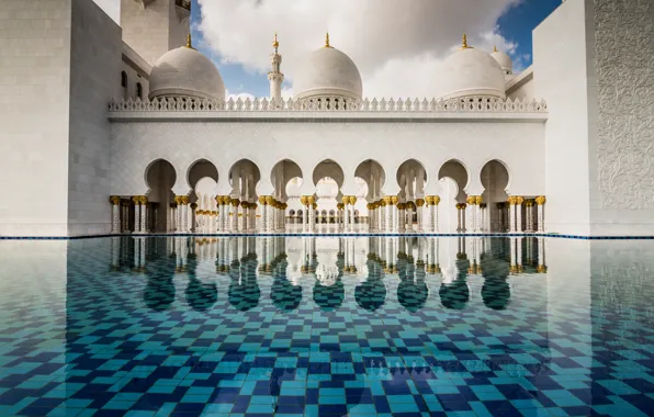 Picture mosque, UAE, Abu Dhabi