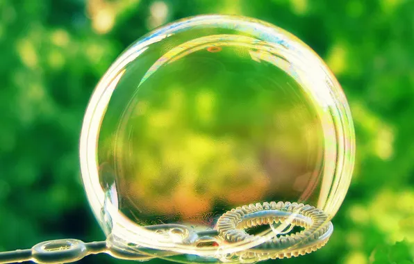BACKGROUND, SPHERE, GREENS, BALL, SOAP, BUBBLE, The SURFACE