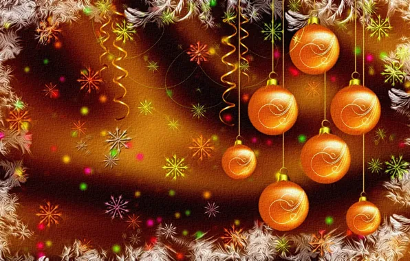 Bright colors, snowflakes, rendering, background, figure, New Year, Christmas, serpentine