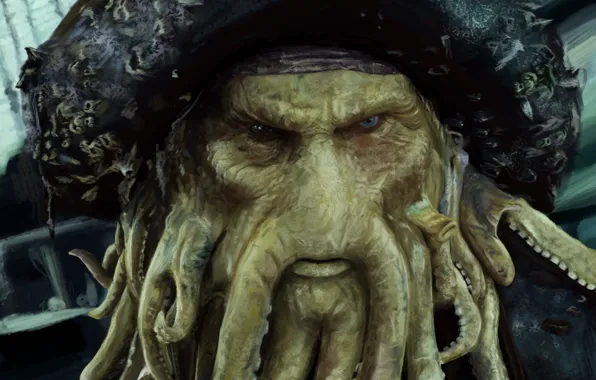 Figure, Pirate, Pirates of the Caribbean, Davy Jones, The Captain Of The Flying Dutchman