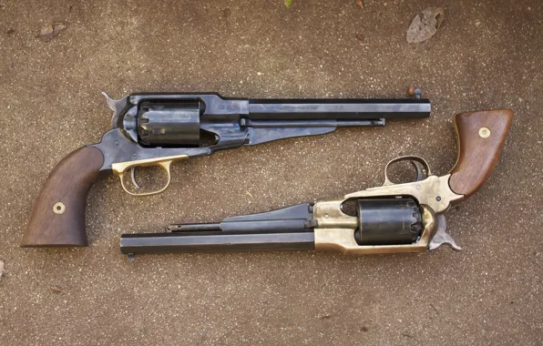 Picture weapons, revolvers, модель1858, Remington