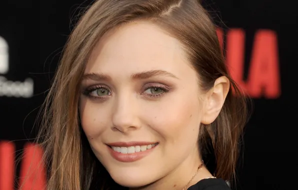 Look, pose, smile, portrait, actress, photoshoot, hair, Elizabeth Olsen