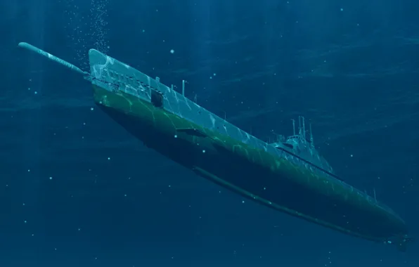Picture submarine, torpedo