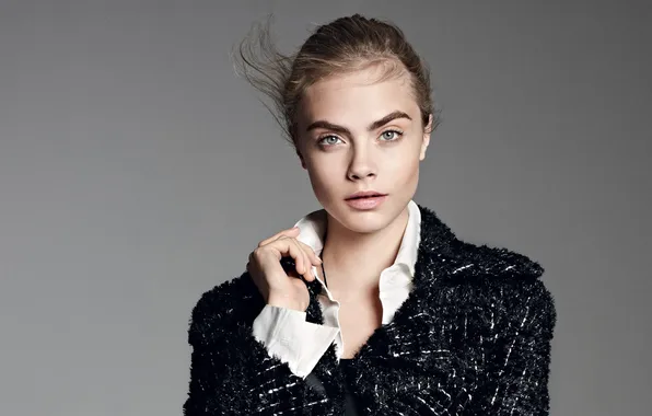 Look, background, portrait, actress, beauty, Cara Delevingne, Cara Delevingne