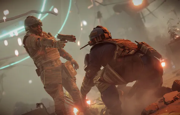 The wreckage, death, gun, war, soldiers, Killzone Shadow Fall