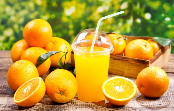 Picture Glass, Orange, Food, Juice, Citrus