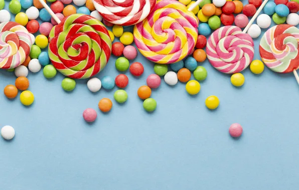Picture background, candy, sweets, lollipops, dragge