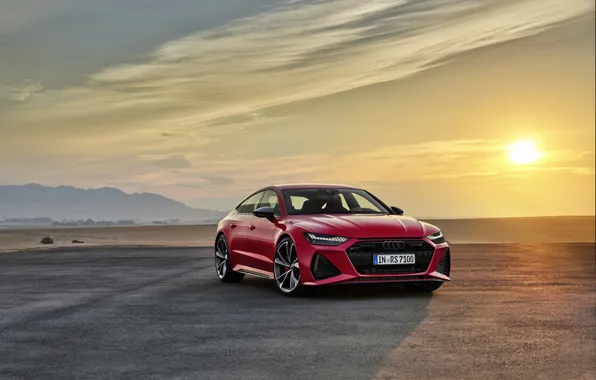Sunset, Audi, Sportback, RS 7, RS7, 2020