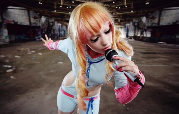 Music, costume, microphone, the room