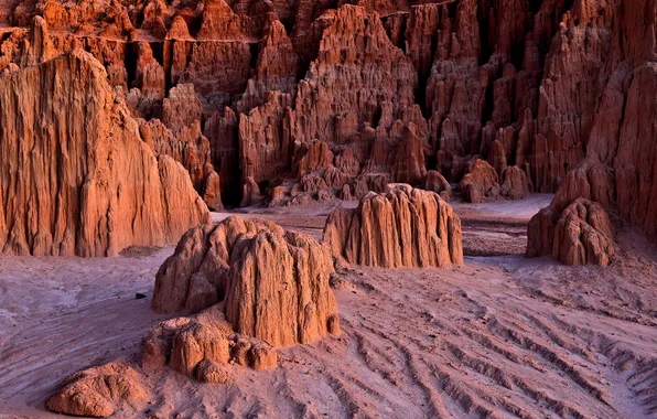 Picture rocks, USA, Nevada, Cathedral Gorge