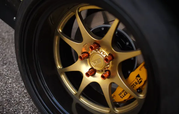 Disk, Wheel, Nissan, 240SX, 1996, Brake disc, Rocket Bunny kit, Nissan 240SX