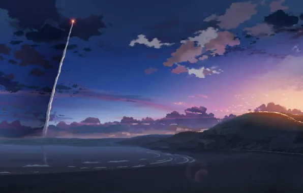 Picture rocket, 5 centimeters per second, Makoto Xingkai