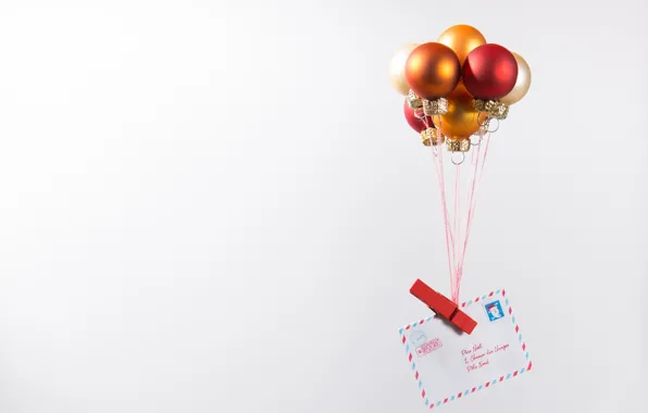 Letter, holiday, toys, message